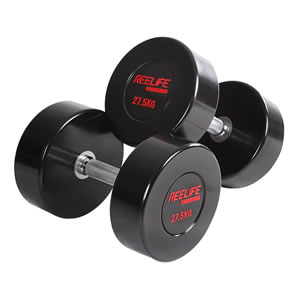 銳飛27.5-50KG PU圓頭固定啞鈴775KG/套 REDB-P140